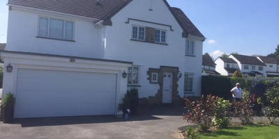 Exterior house painters – patch and re paint render – exterior painters in Leeds