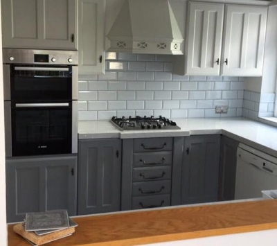 Here’s some kitchen units the Pro Strokes team have finished today. – Painters and decorators in Leeds